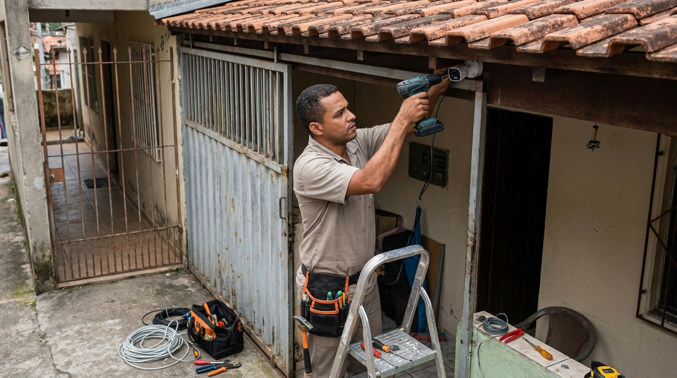 Instalação de Câmera Residencial no Centro, Juiz de Fora‑MG