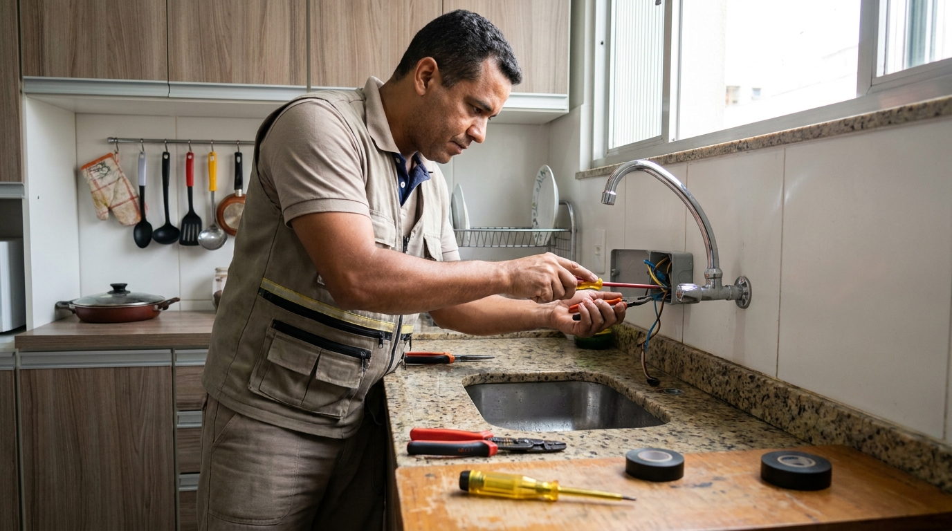 Instalação em Cozinha ou Área Gourmet no Granbery, Juiz de Fora‑MG
